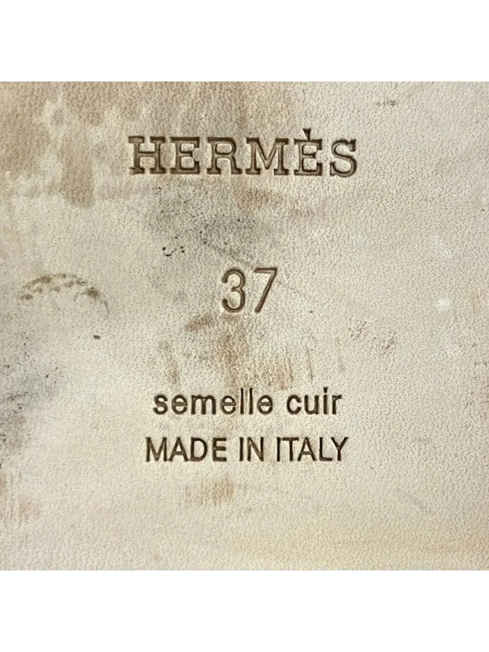 Hermes Sandals Oran White Leather